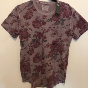 NEW with tags Abercrombie Purple Floral Shirt